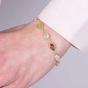 Bracciale in Metallo con cristalli colorati