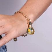 Bracciale in Metallo con bottiglina e limoni