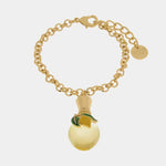 Bracciale in Metallo con bottiglina e limoni