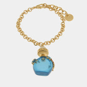 Bracciale in Metallo con bottiglina blu