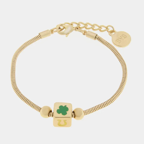 Bracciale in Metallo con dado della fortuna - BYSIMON gioielli
