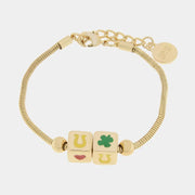 Bracciale in Metallo con dadi della fortuna