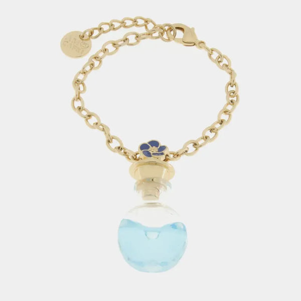 Bracciale in Metallo con bottiglina e fiore