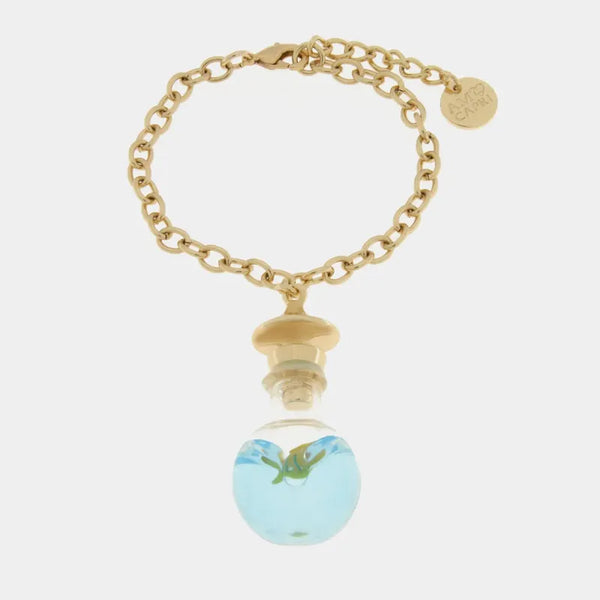 Bracciale in Metallo con bottiglina e stella marina