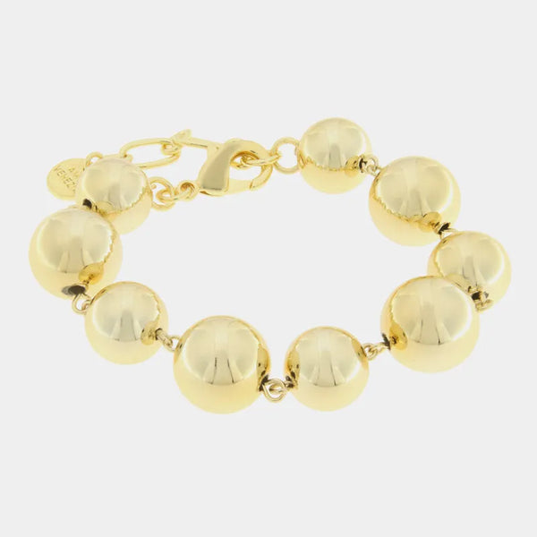 Bracciale in Metallo con perle lucide - BYSIMON gioielli
