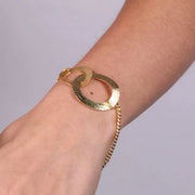 Bracciale in Metallo con due cerchi