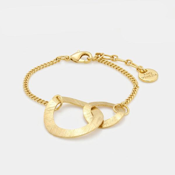 Bracciale in Metallo con due cerchi - BYSIMON gioielli