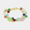 Bracciale in Metallo con cristalli multicolor