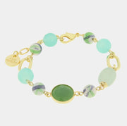 Bracciale in Metallo con cristalli colorati