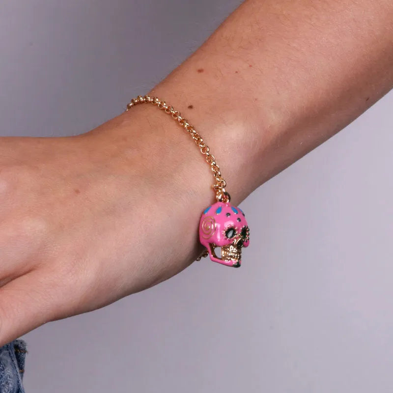 Bracciale in Metallo con capuzzella rosa AMONAPOLI - gioiello BySimon