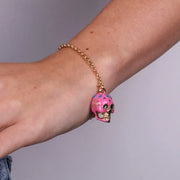 Bracciale in Metallo con capuzzella rosa