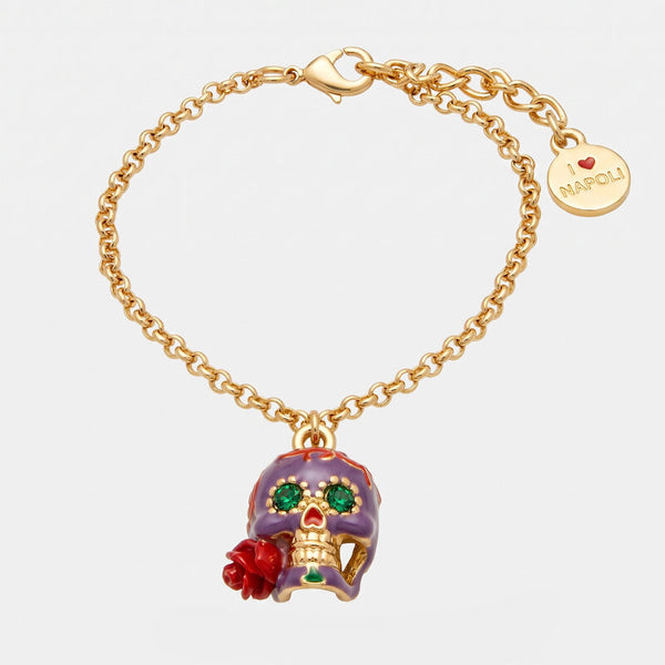 Bracciale in Metallo con capuzzella viola AMONAPOLI - gioiello BySimon