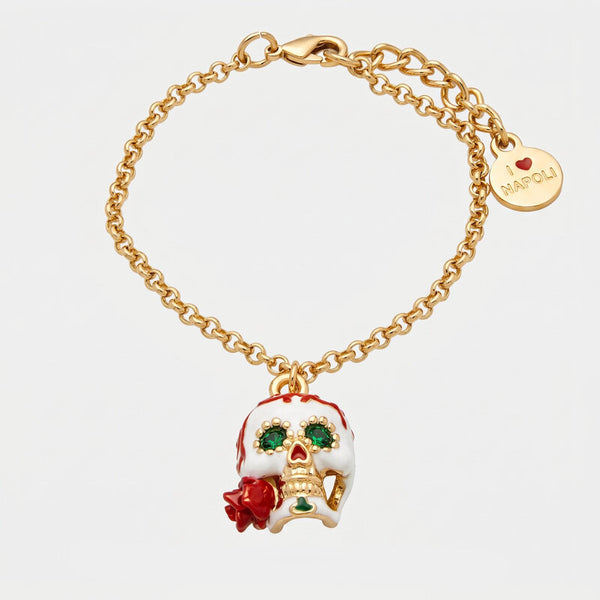 Bracciale in Metallo con capuzzella bianca AMONAPOLI - gioiello BySimon