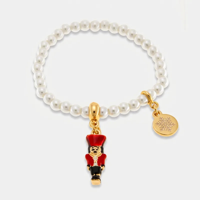 Bracciale in Metallo con schiaccianoci con cappello rosso