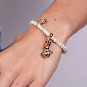 Bracciale in Metallo con pupazzo di neve