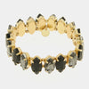 Bracciale in Metallo con cristalli nelle sfumature del nero