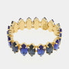 Bracciale in Metallo con cristalli nelle sfumature del blu