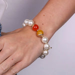 Bracciale in Metallo con perle e pietre colorate AMOVENEZIA - gioiello BySimon
