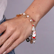 Bracciale in Metallo con ciodoli natalizi