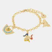 Bracciale in Metallo con CoffaTrinacria e Sicilia