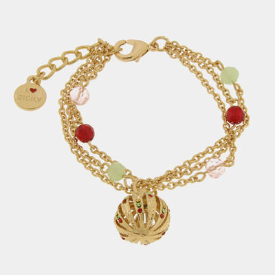 Bracciale in Metallo multiflp con pendente zirconato - BYSIMON gioielli