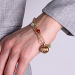Bracciale in Metallo multiflp con pendente zirconato - BYSIMON gioielli