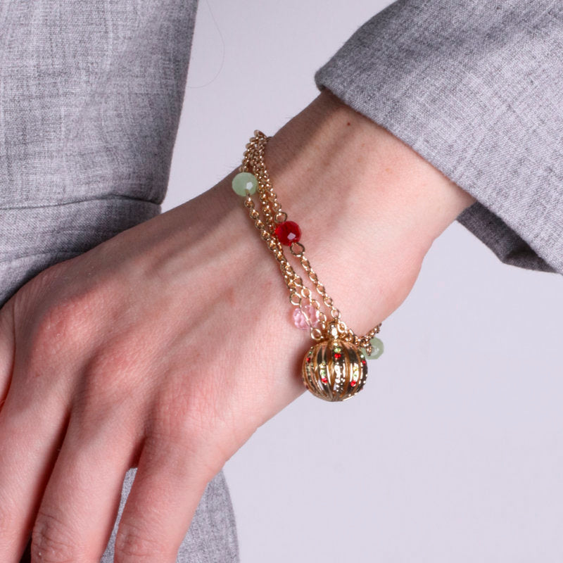 Bracciale in Metallo multiflp con pendente zirconato - BYSIMON gioielli