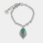 Bracciale con pumo pugliese verde portafortuna | pumo portafortuna pugliese | BYSIMON