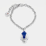 Bracciale con pumo pugliese blu portafortuna | pumi pugliesi I Love Apulia | BYSIMON