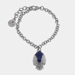 Bracciale con pumo pugliese blu portafortuna | pumi pugliesi I Love Apulia | BYSIMON