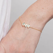 Bracciale in Metallo zirconi colorati