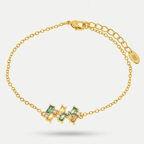 Bracciale in Metallo zirconi colorati - BYSIMON gioielli