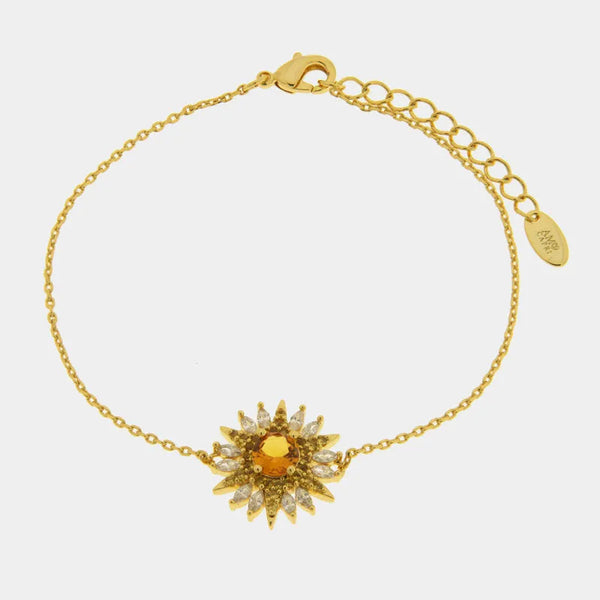 Bracciale in Metallo sole zirconato - BYSIMON gioielli