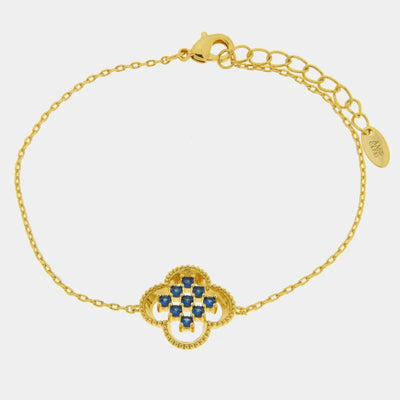 Bracciale in Metallo fiore blu - BYSIMON gioielli