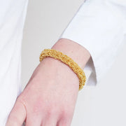 Bracciale in Metallo con perline intrecciate