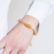 Bracciale in Metallo con perline intrecciate