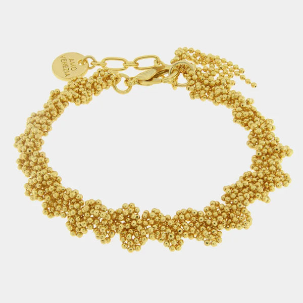Bracciale in Metallo con perline intrecciate AMOVENEZIA - gioiello BySimon