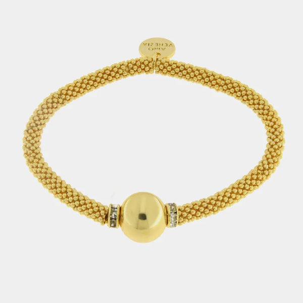 Bracciale in Metallo  con sfera - BYSIMON gioielli