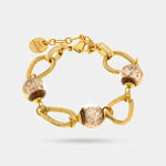 Bracciale in Metallo con cristalli ispirati all'art glass - BYSIMON gioielli