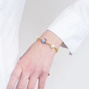 Bracciale in Metallo con cristalli ispirati al vetro di Murano