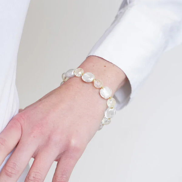 Bracciale in Metallo con cristalli ispirati all'art glass - BYSIMON gioielli