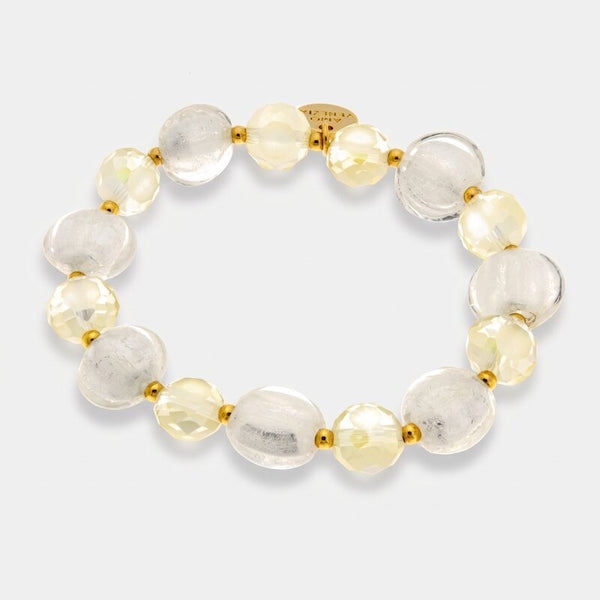 Bracciale in Metallo con cristalli ispirati all'art glass - BYSIMON gioielli