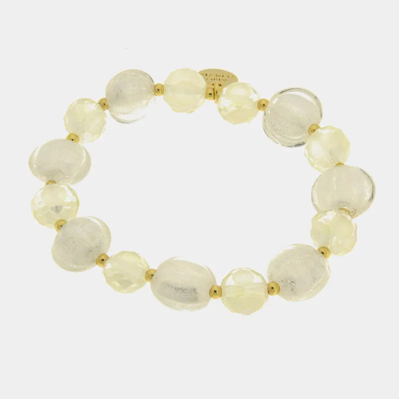Bracciale in Metallo con cristalli ispirati al vetro di Murano