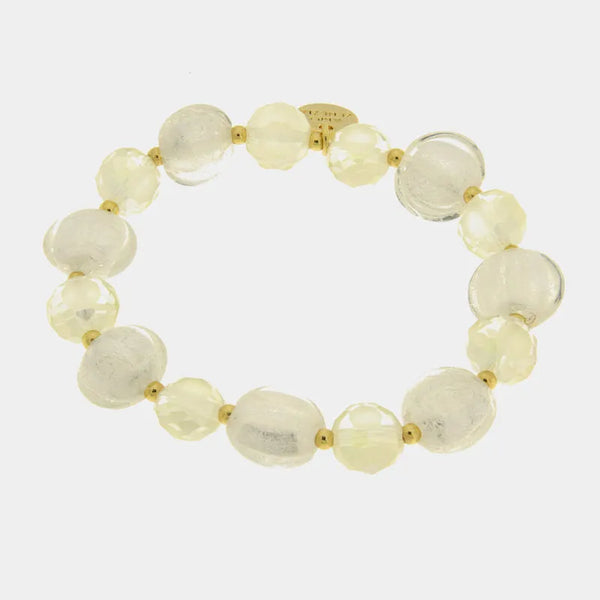 Bracciale in Metallo con cristalli ispirati all'art glass - BYSIMON gioielli