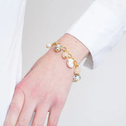 Bracciale in Metallo con cristalli ispirati al vetro di Murano