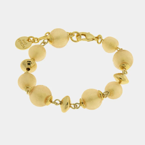 Bracciale in Metallo con cristalli ispirati all'art glass - BYSIMON gioielli