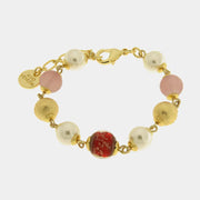 Bracciale in Metallo con cristalli coloati ispirati al vetro di Murano