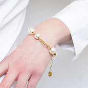 Bracciale in Metallo con perle