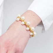 Bracciale in Metallo con perle