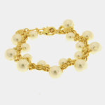 Bracciale in Metallo con perle - BYSIMON gioielli